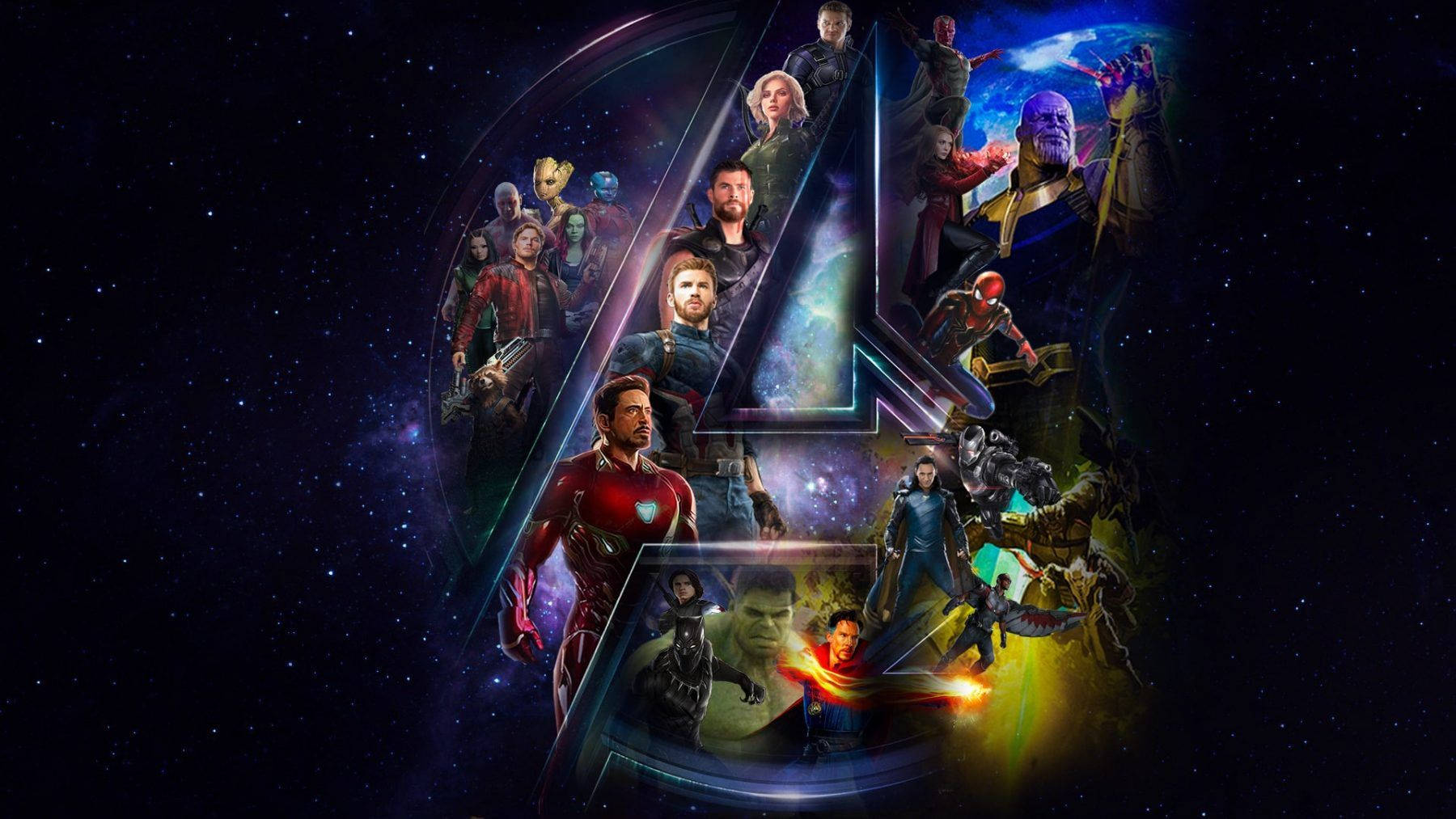 The Avengers Come Together To Defeat Thanos In Avengers: Infinity War Wallpaper