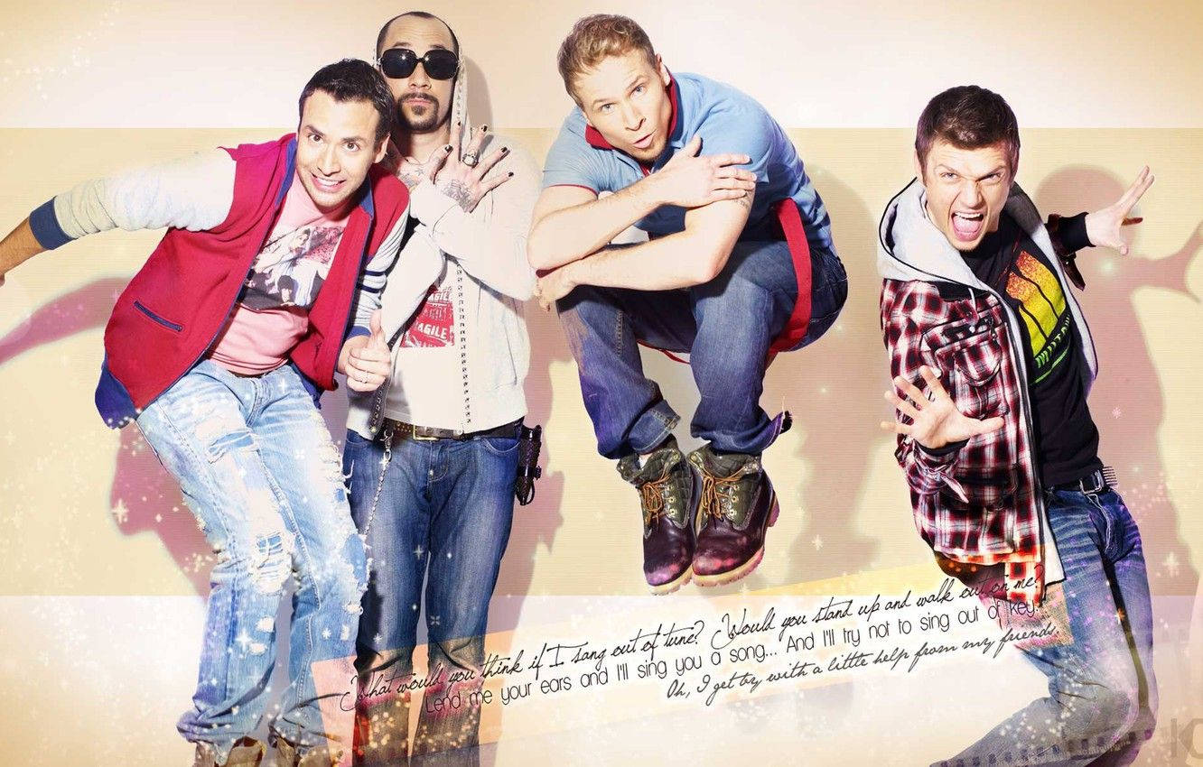 The Backstreet Boys Bring The Fun To The Stage Wallpaper