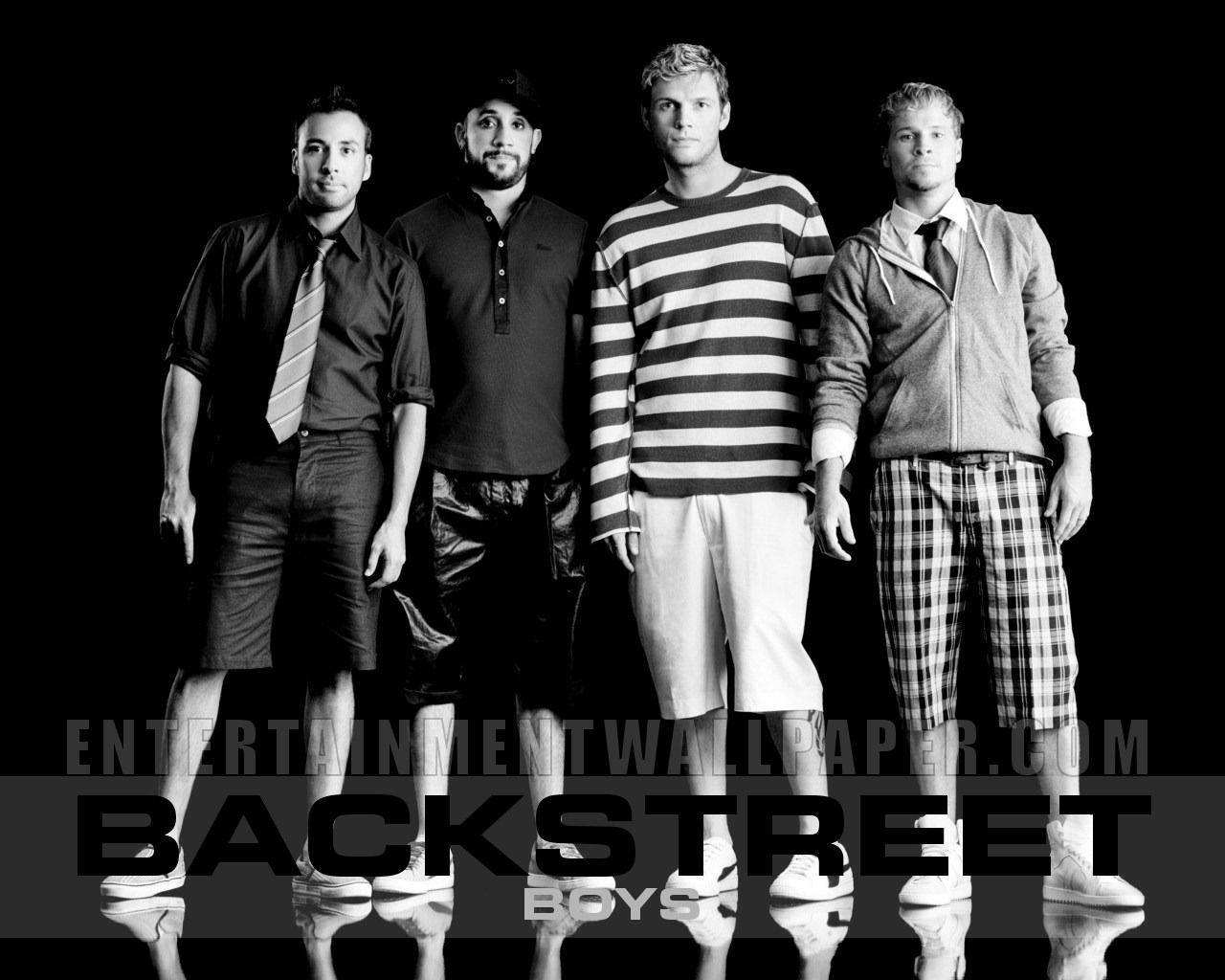 The Backstreet Boys Looking Good In Black And White Wallpaper