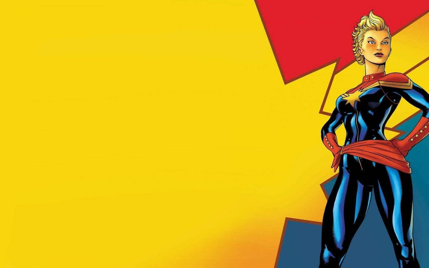 The Cutting-edge Technology Of Captain Marvel Is Ready To Make Its Mark Wallpaper