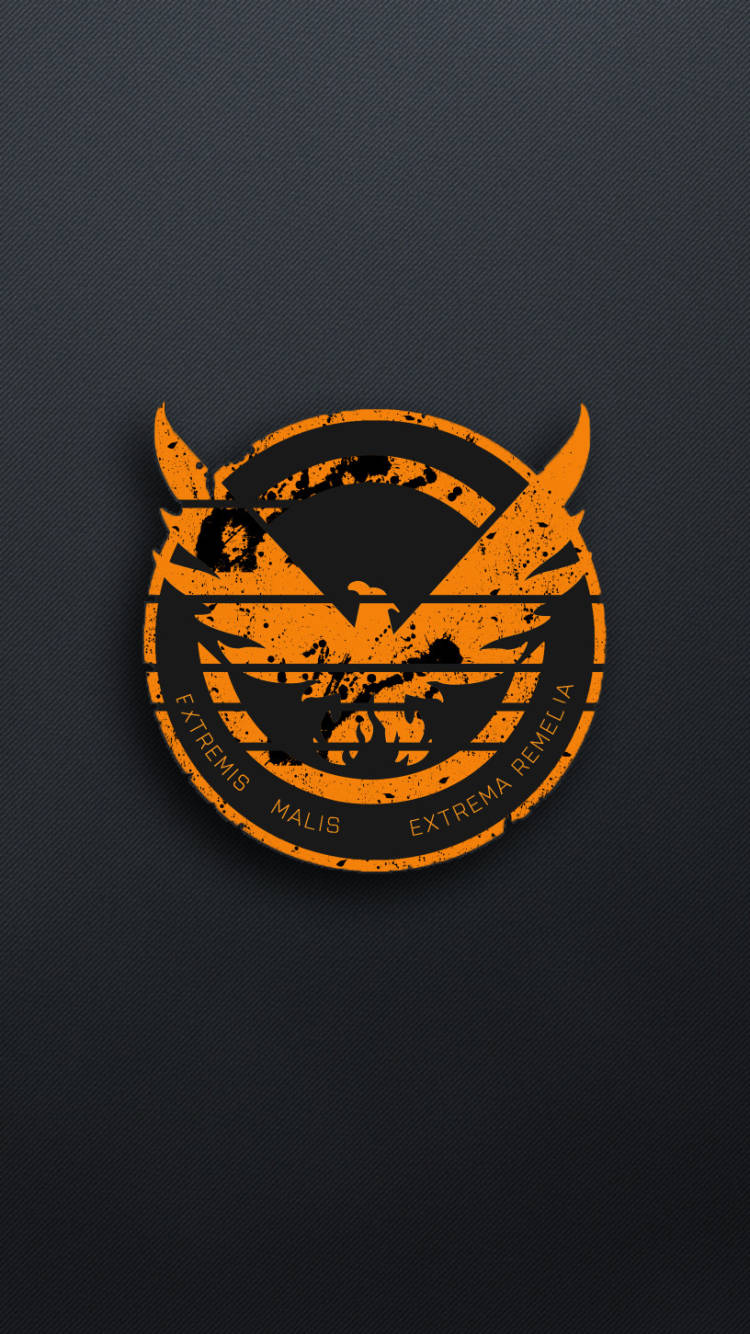 The Division Phone Shd Gold Logo Wallpaper