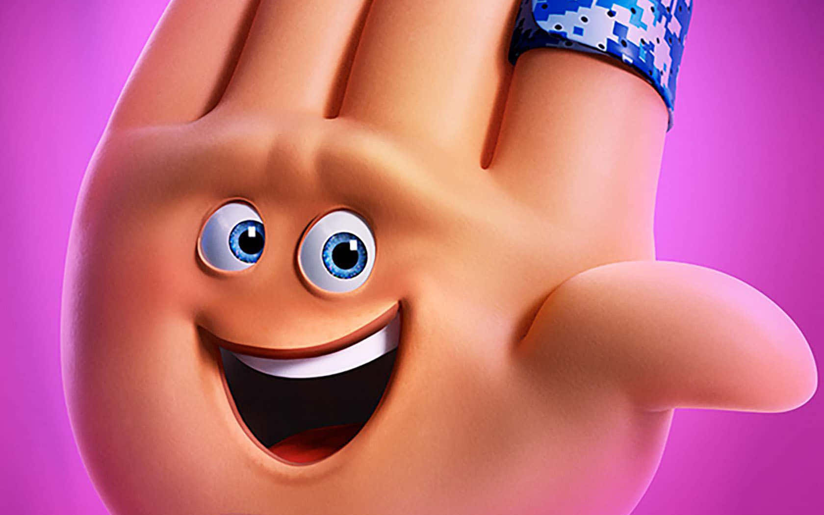 The Emoji Movie's Hi-5 Close Up Photo Wallpaper