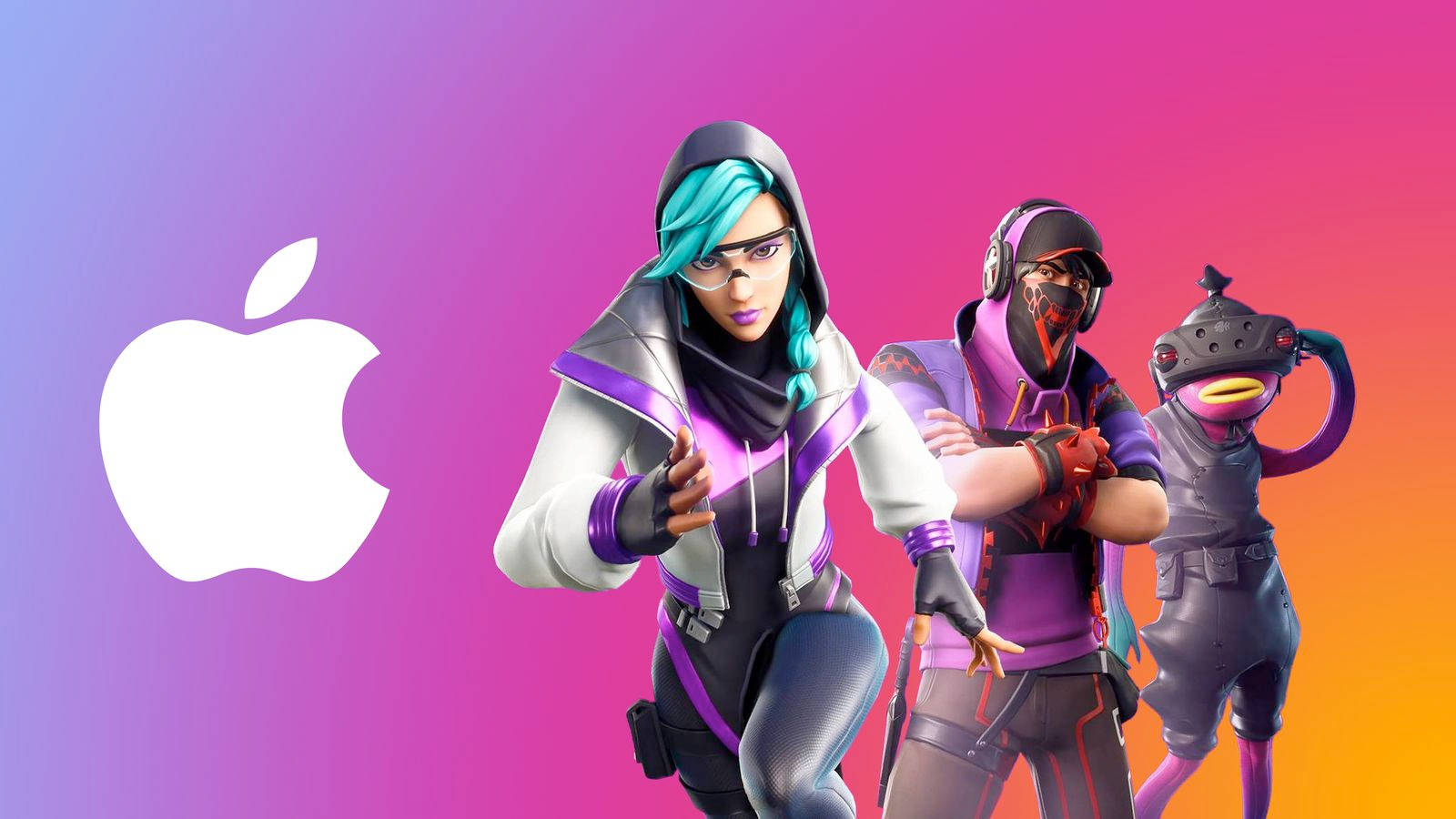 The Fierce Fortnite Girl Engaging In Fierce Video Game Combat Wallpaper