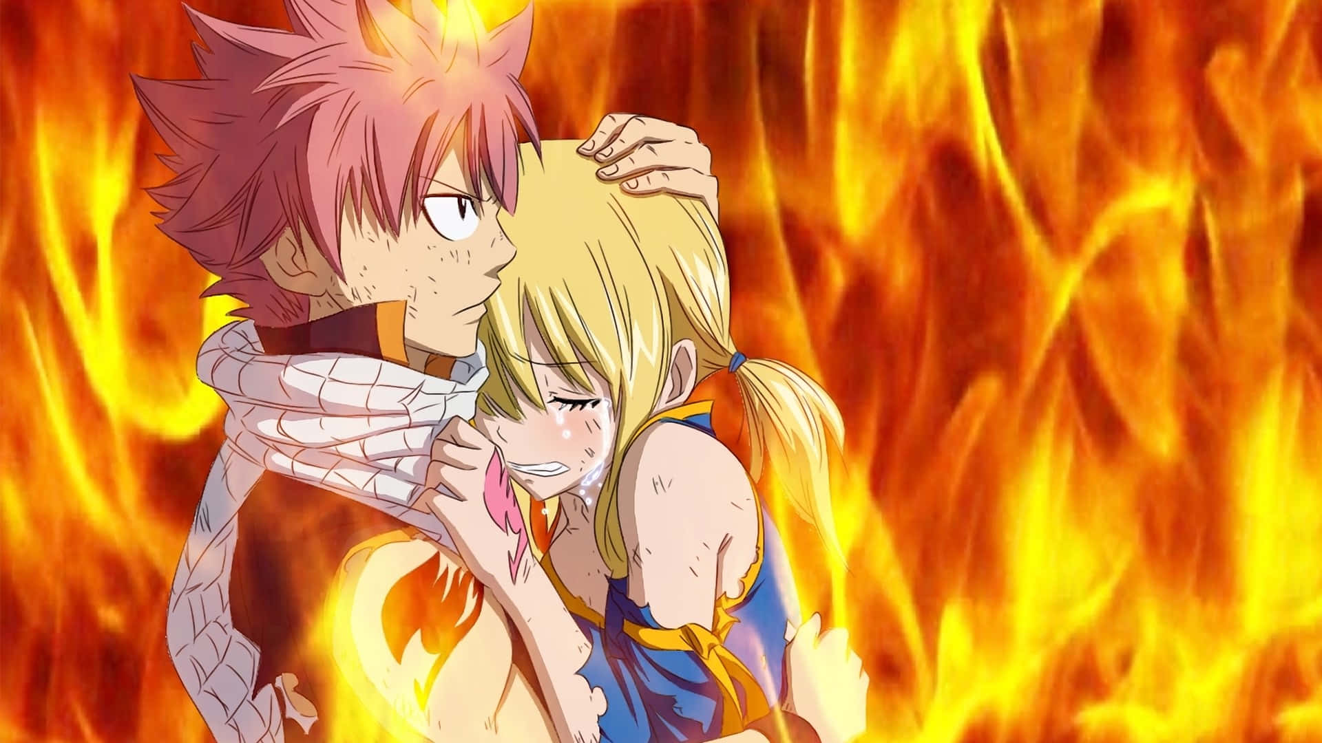 The Fiery Power Of Natsu Dragneel Wallpaper