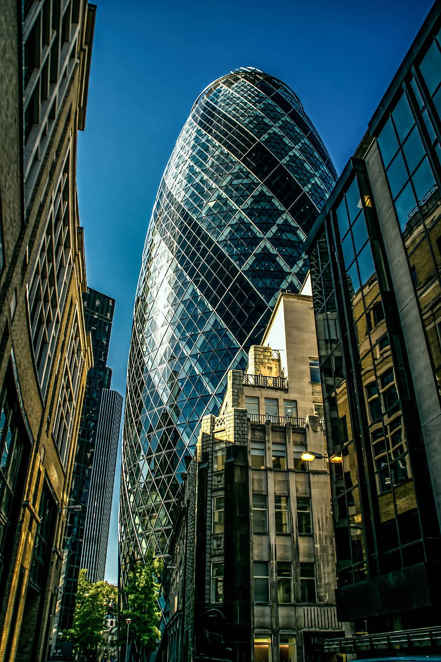 The Gherkin City View Wallpaper