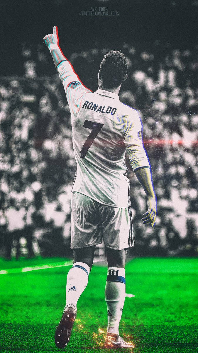 The Glitched Artwork Of Cristiano Ronaldo Wallpaper