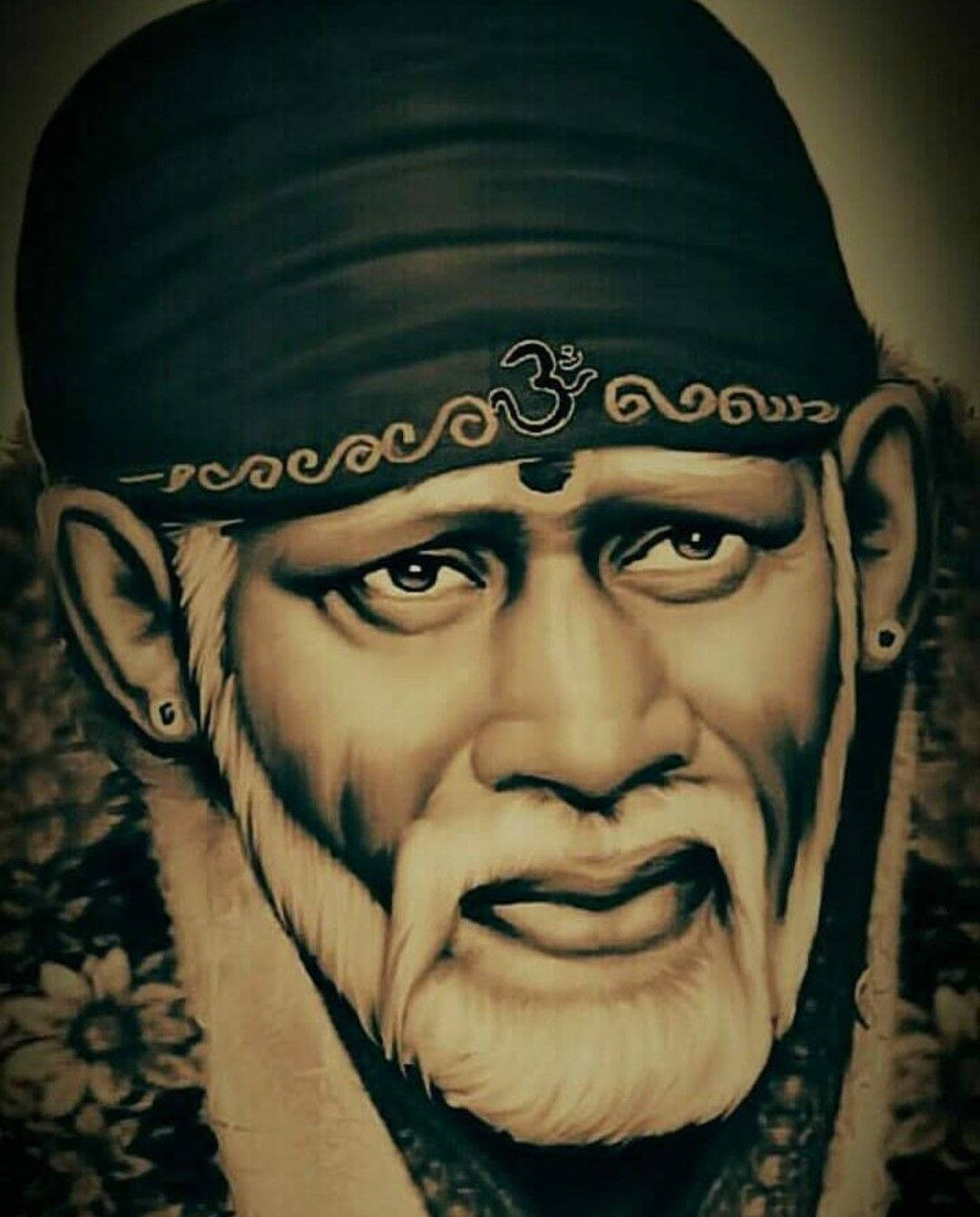 The Hindu Guru Sai Baba Phone Wallpaper