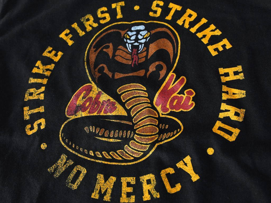 The Iconic Cobra Kai Logo Wallpaper