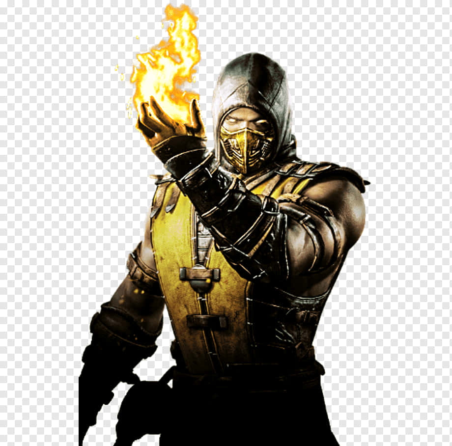 The Iconic Mortal Kombat Character Scorpion Wallpaper