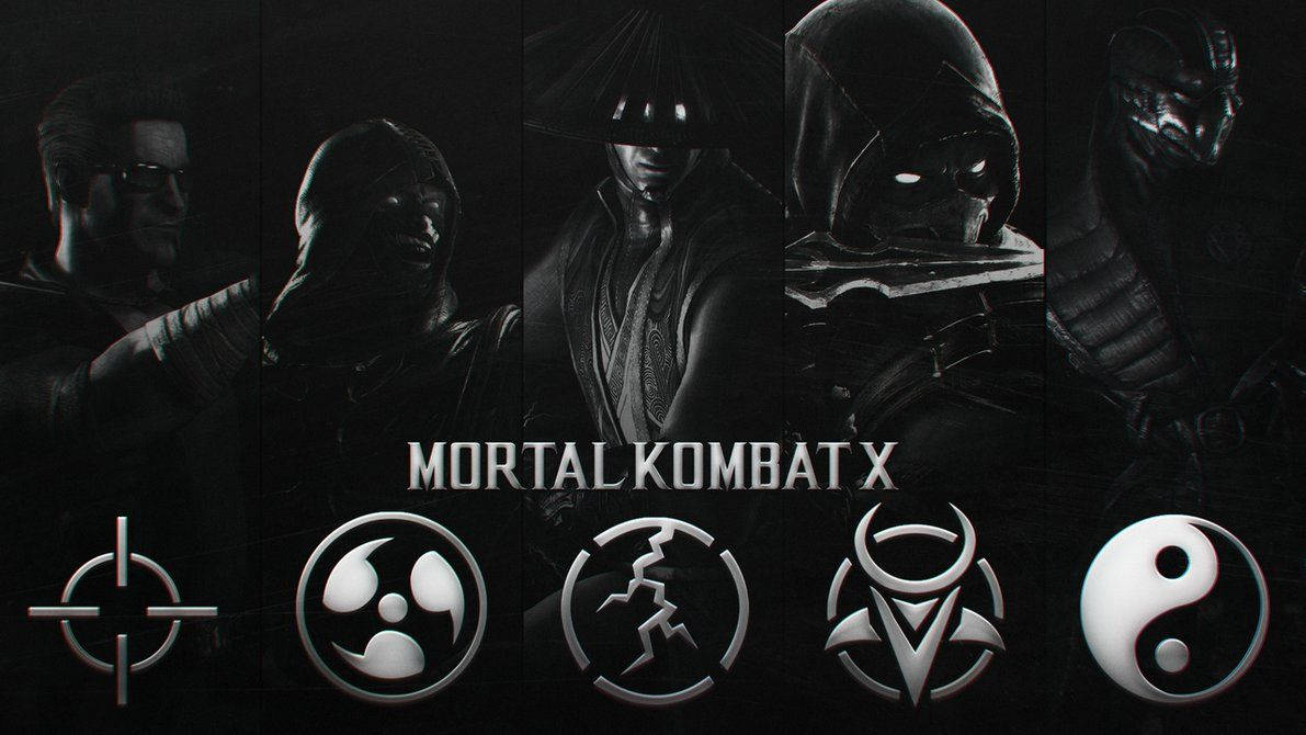 The Legendary Symbols Of Mortal Kombat Wallpaper