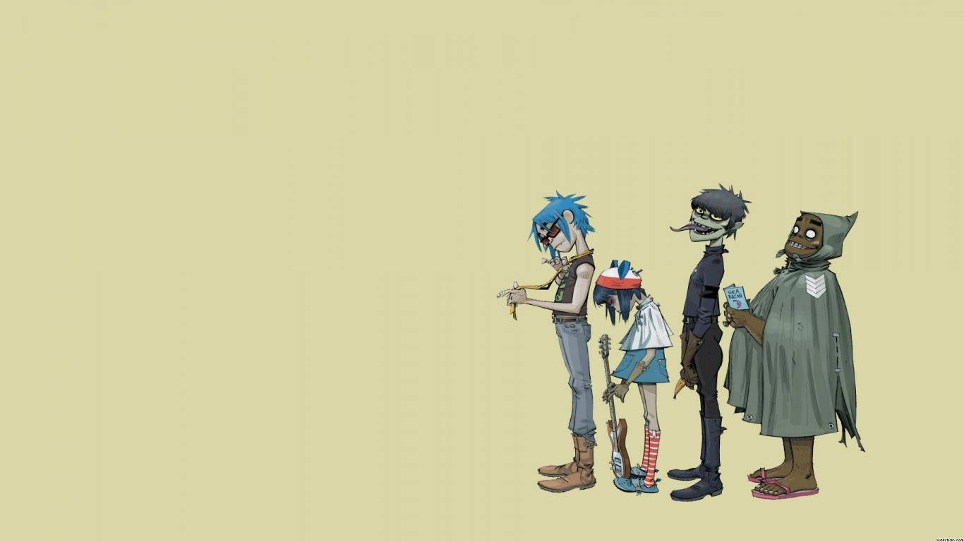 The Line-up Of Gorillaz. Wallpaper