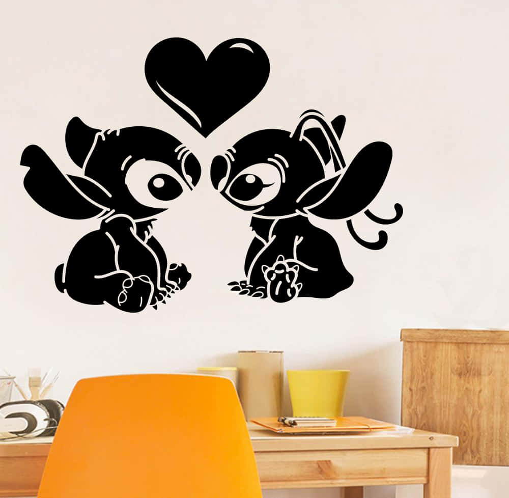 The Love Of Stitch & Angel Is Infinite Wallpaper