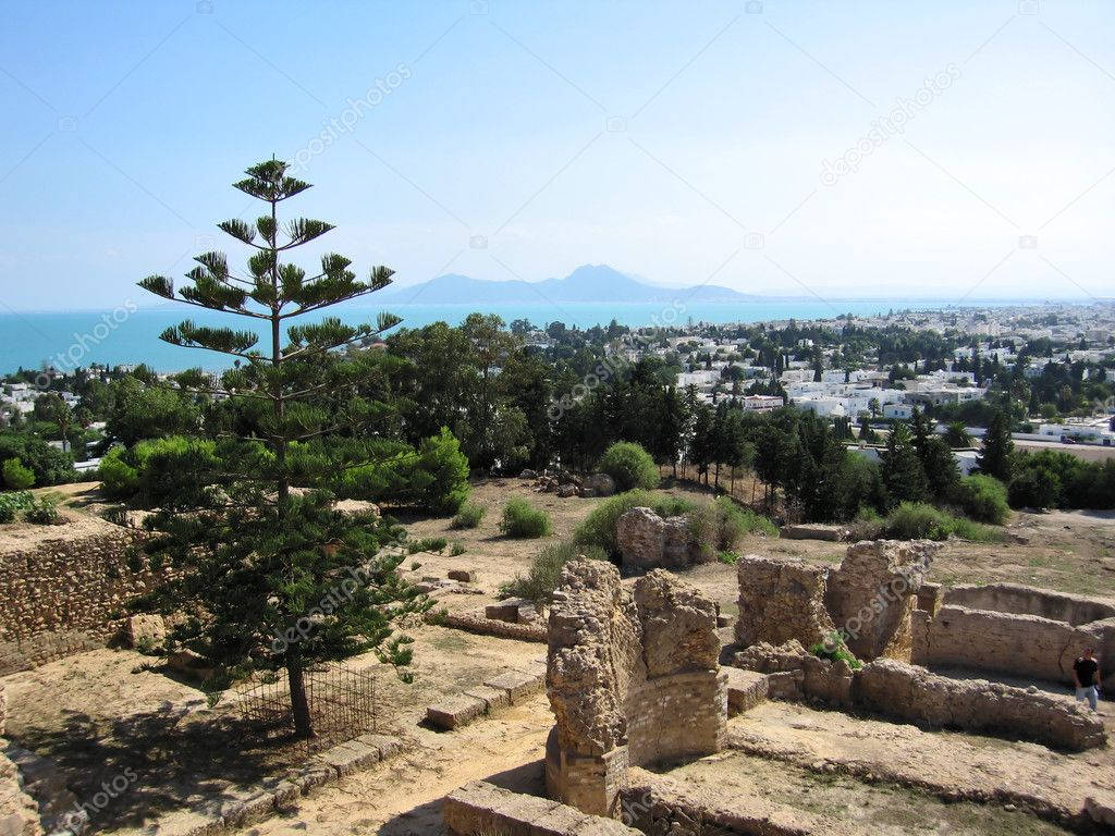 The Magnificent View Of Byrsa Hill In Carthage Wallpaper