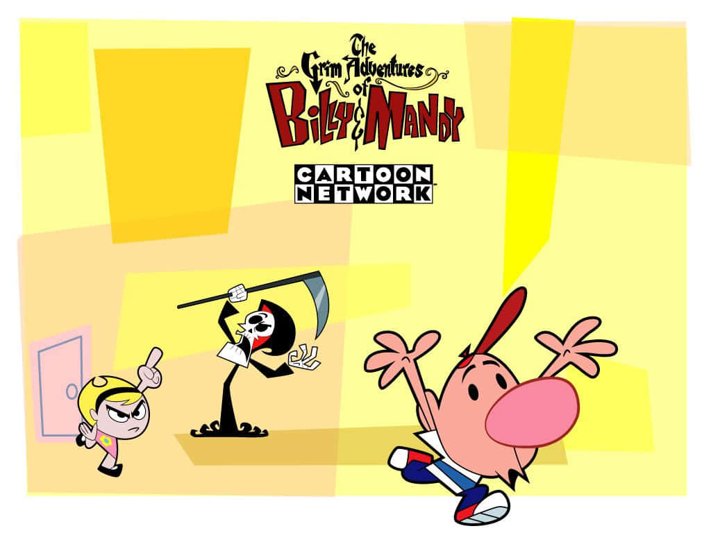 The Main Characters Of The Grim Adventures Of Billy & Mandy Surrounded By A Dark, Menacing Atmosphere. Wallpaper