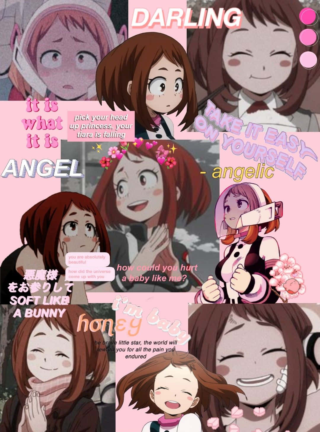 The Many Faces Of Uraraka Aesthetic Wallpaper