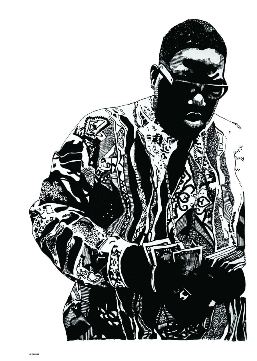 The Notorious Big Vector Art Wallpaper