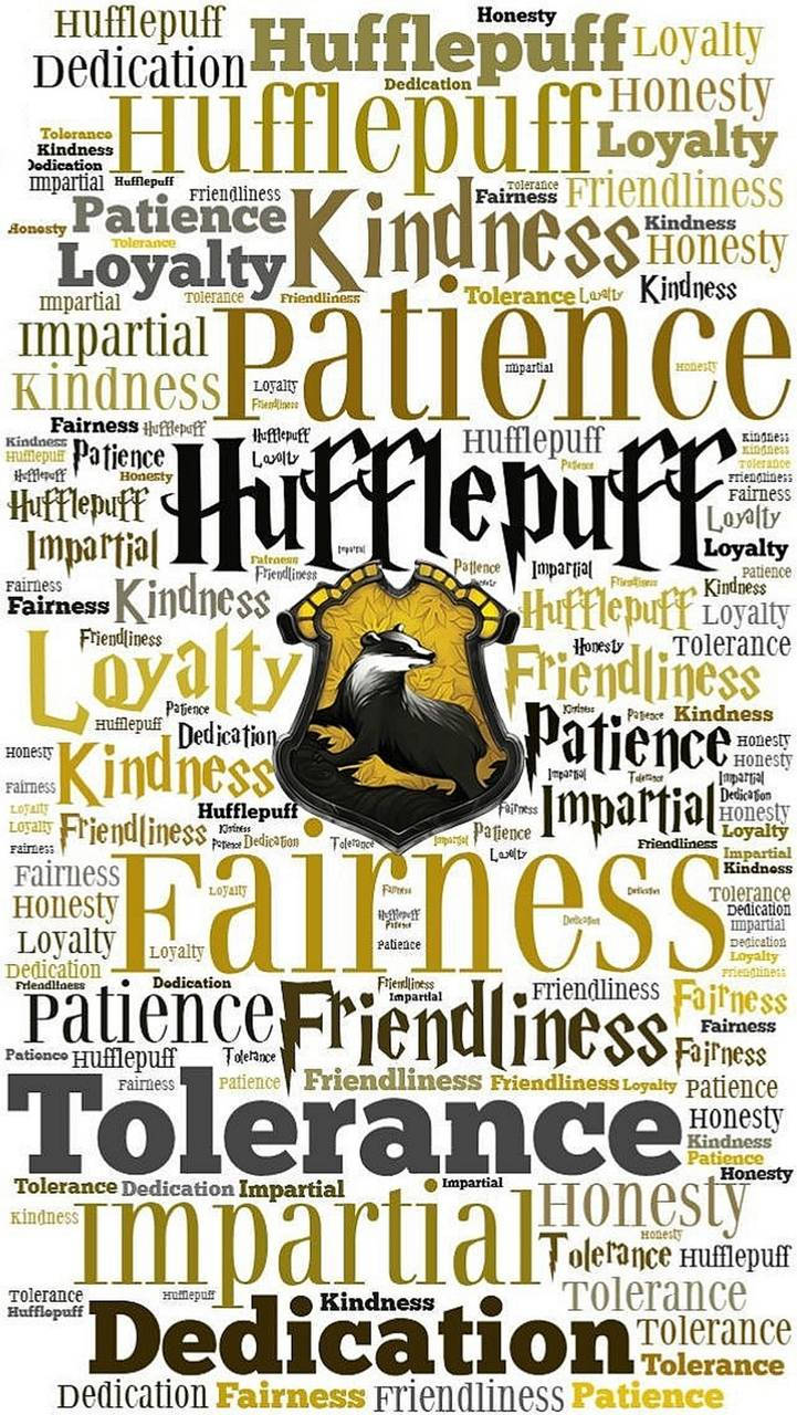 The Official Crest Of Hufflepuff Wallpaper