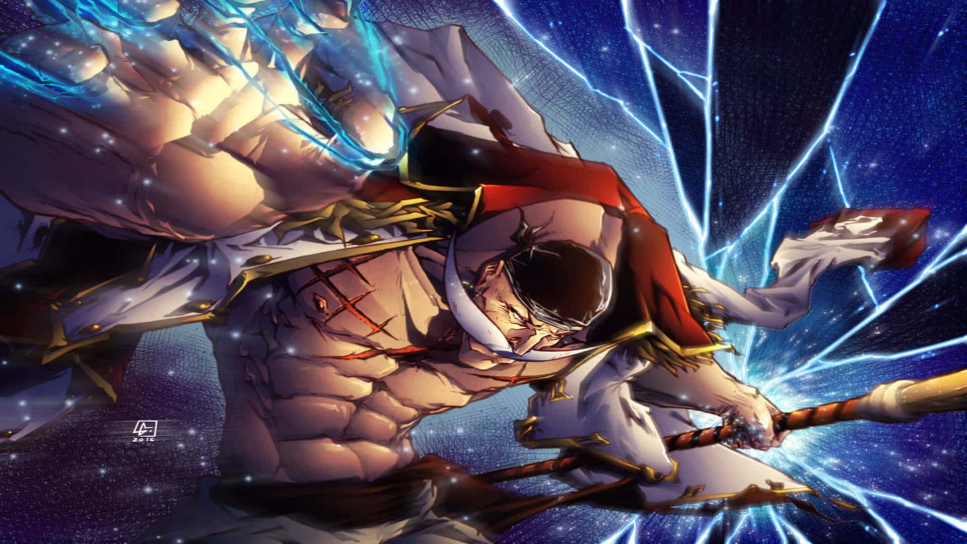 The Powerful Whitebeard, Ruler Of The Sea! Wallpaper