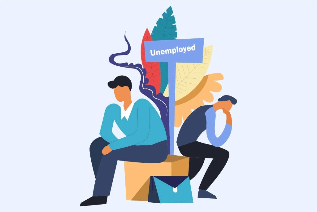 The Reality Of Unemployment - A Vector Illustration Wallpaper