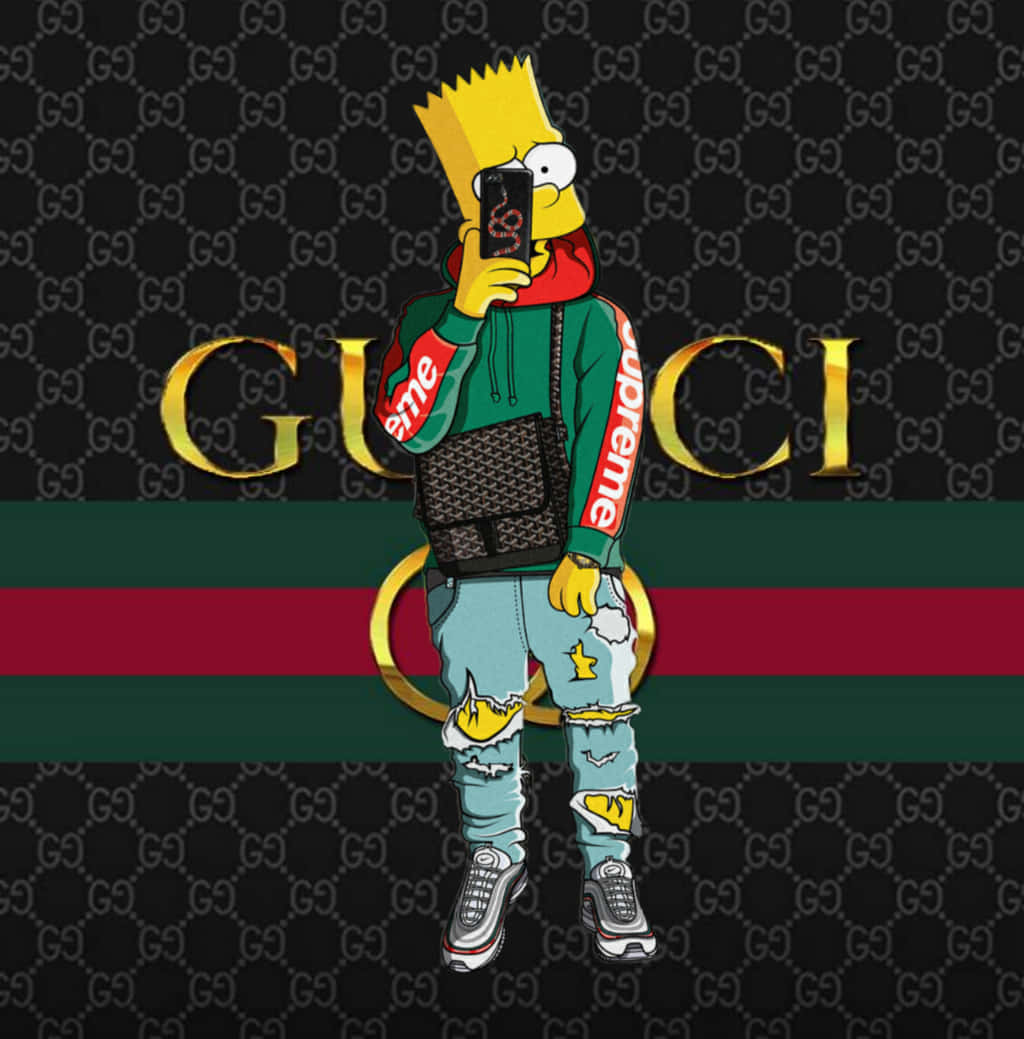 The Simpsons Wallpaper With Gucci Wallpaper