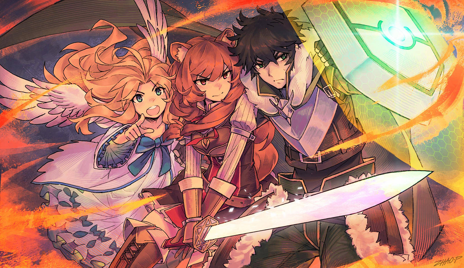 The Sword And Shield Of The Rising Of The Shield Hero Wallpaper