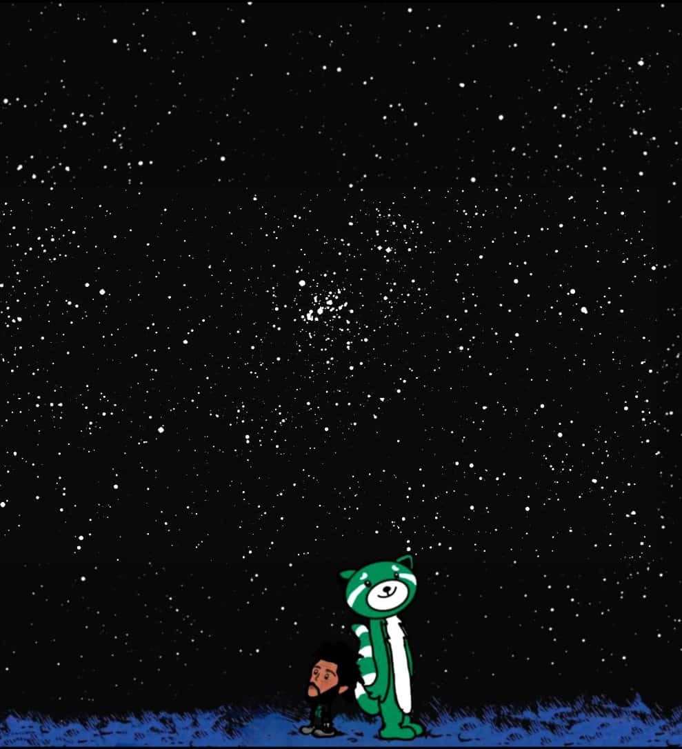 The Weeknd Cartoon Art Iphone Wallpaper