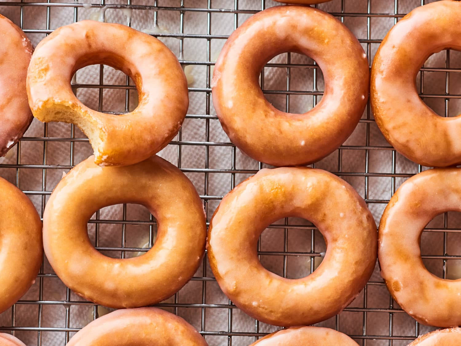 Thin Glazed Donuts Wallpaper