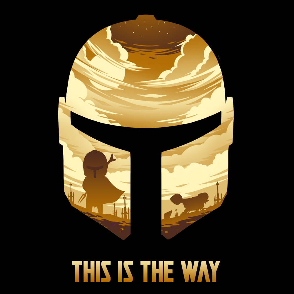 This Is The Way Gold Helmet Wallpaper