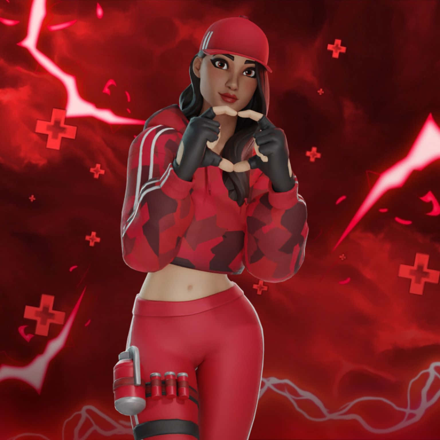 This Ruby Fortnite Skin Is Truly Unique And Stylish. Wallpaper