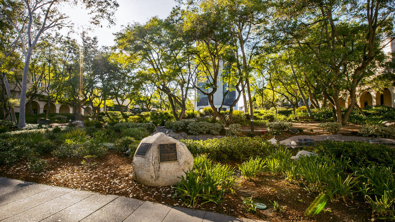 Throop Memorial Garden At Caltech Wallpaper