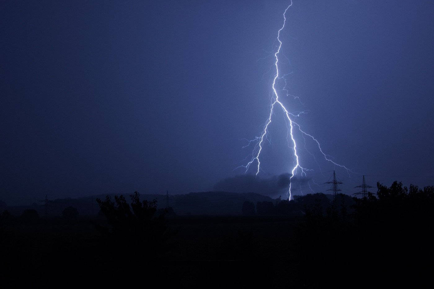 Thunderstorm In Wilderness Wallpaper