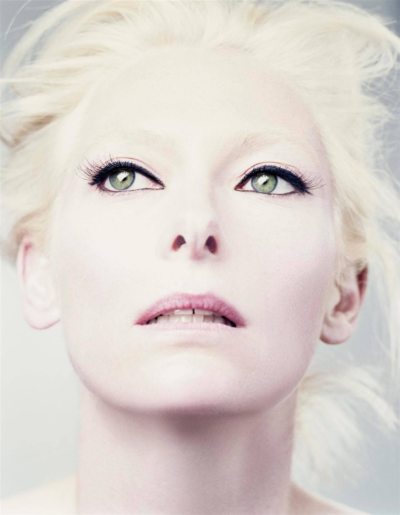 Tilda Swinton British Actress Make Up Wallpaper