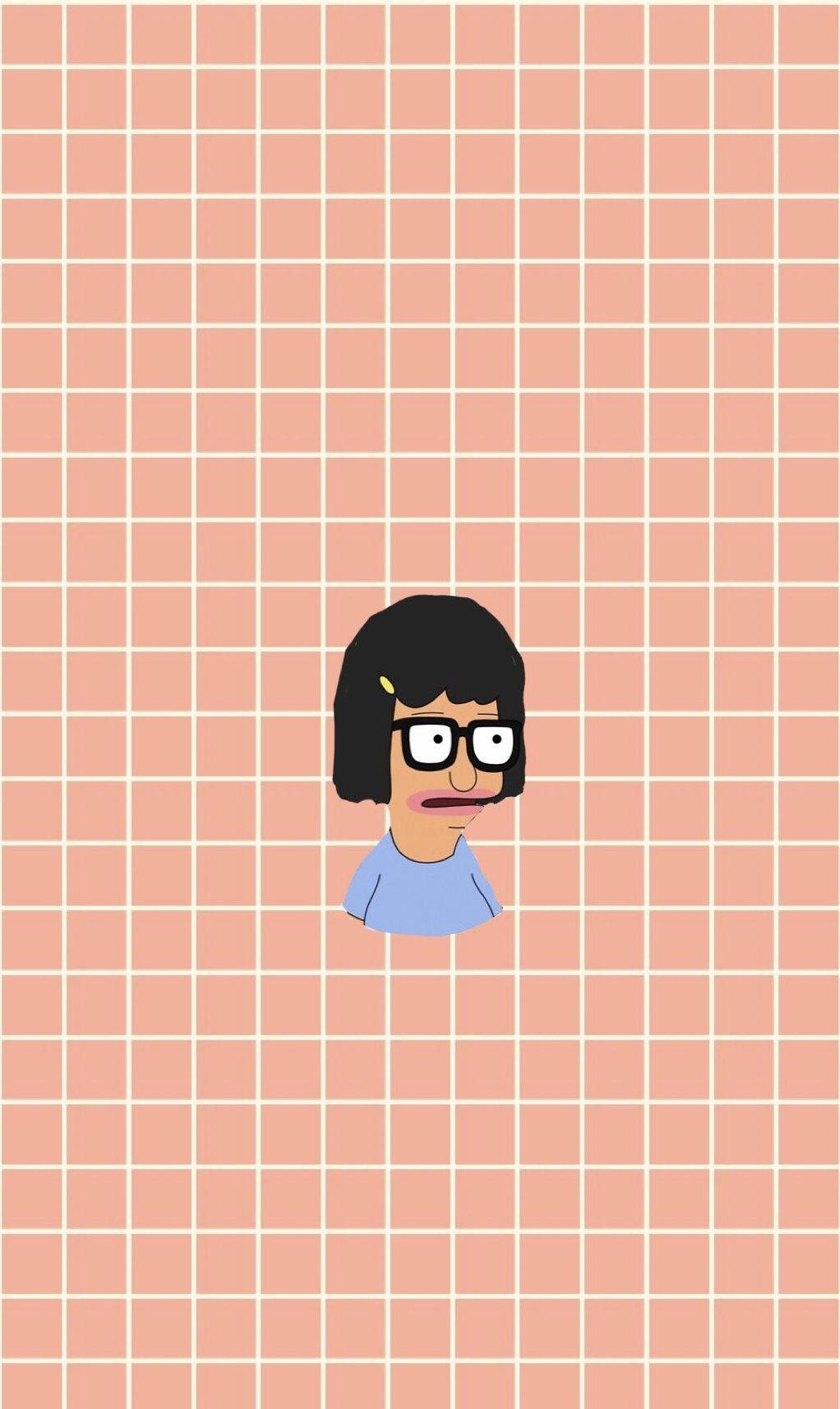 Tina Belcher With Pink Lipstick Wallpaper