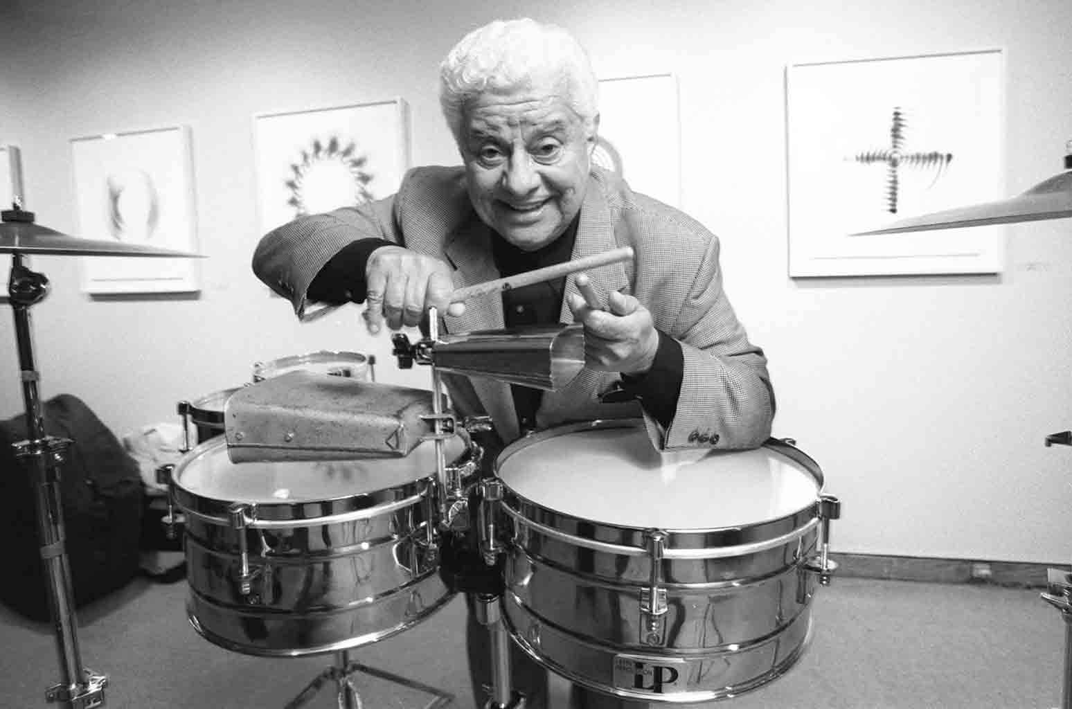 Tito Puente Greyscale Photo Wallpaper