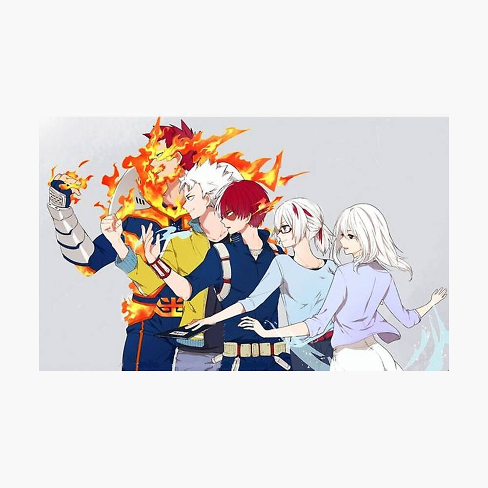 Todoroki Family Superpowers Wallpaper