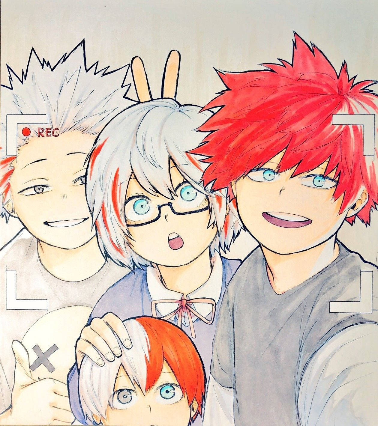 Todoroki Family Video Recording Wallpaper