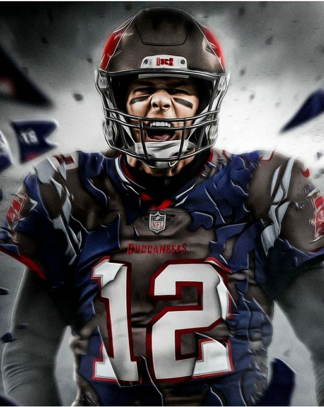 Tom Brady Buccaneers 1078 X 1356 Wallpaper