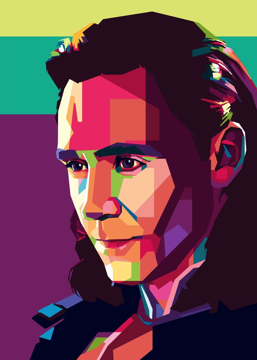 Tom Hiddleston Loki Pop Art Wallpaper