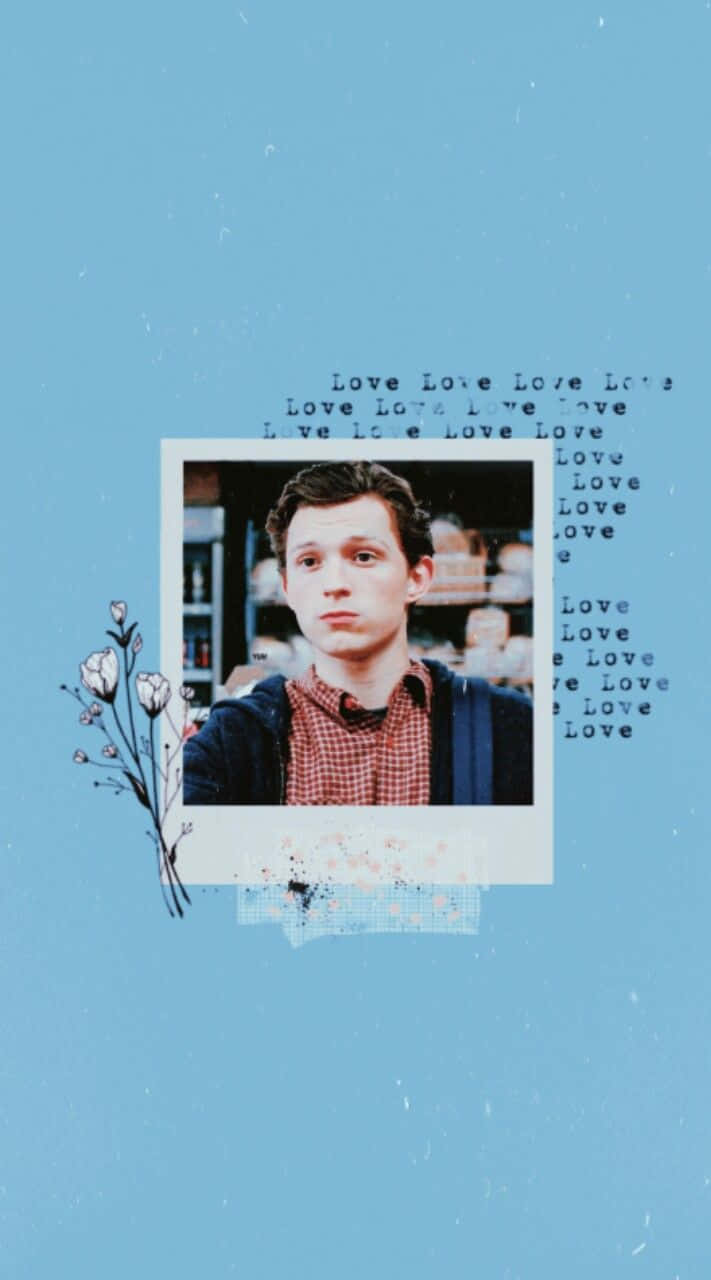 Tom Holland Aesthetic Flowers Wallpaper