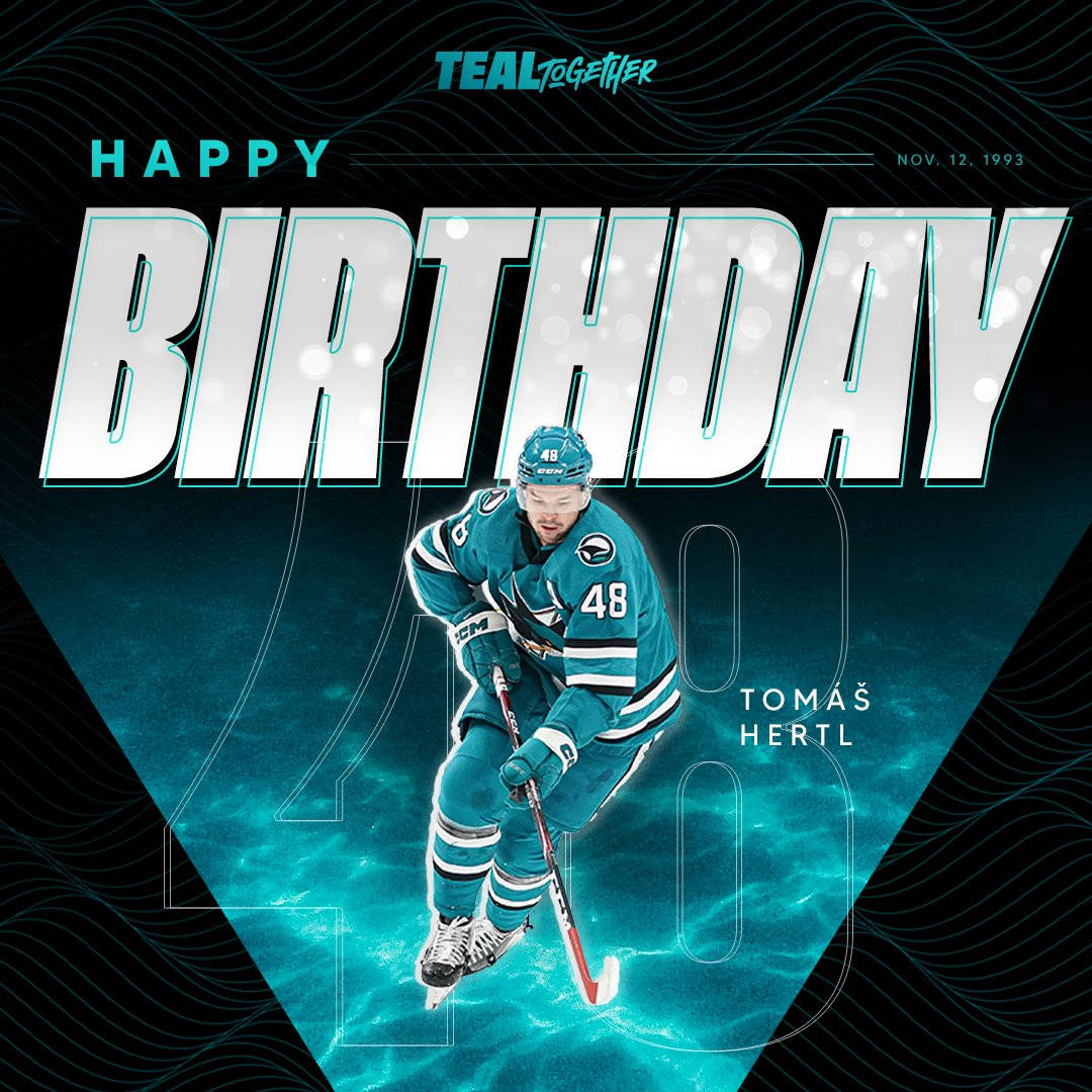 Tomas Hertl In Action - The Shark On Ice Wallpaper