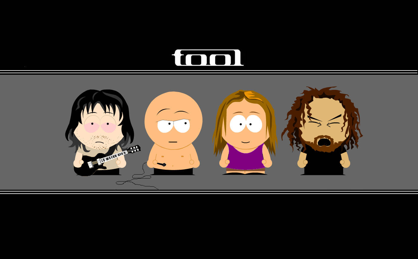 Tool Band Cartoon Art Wallpaper