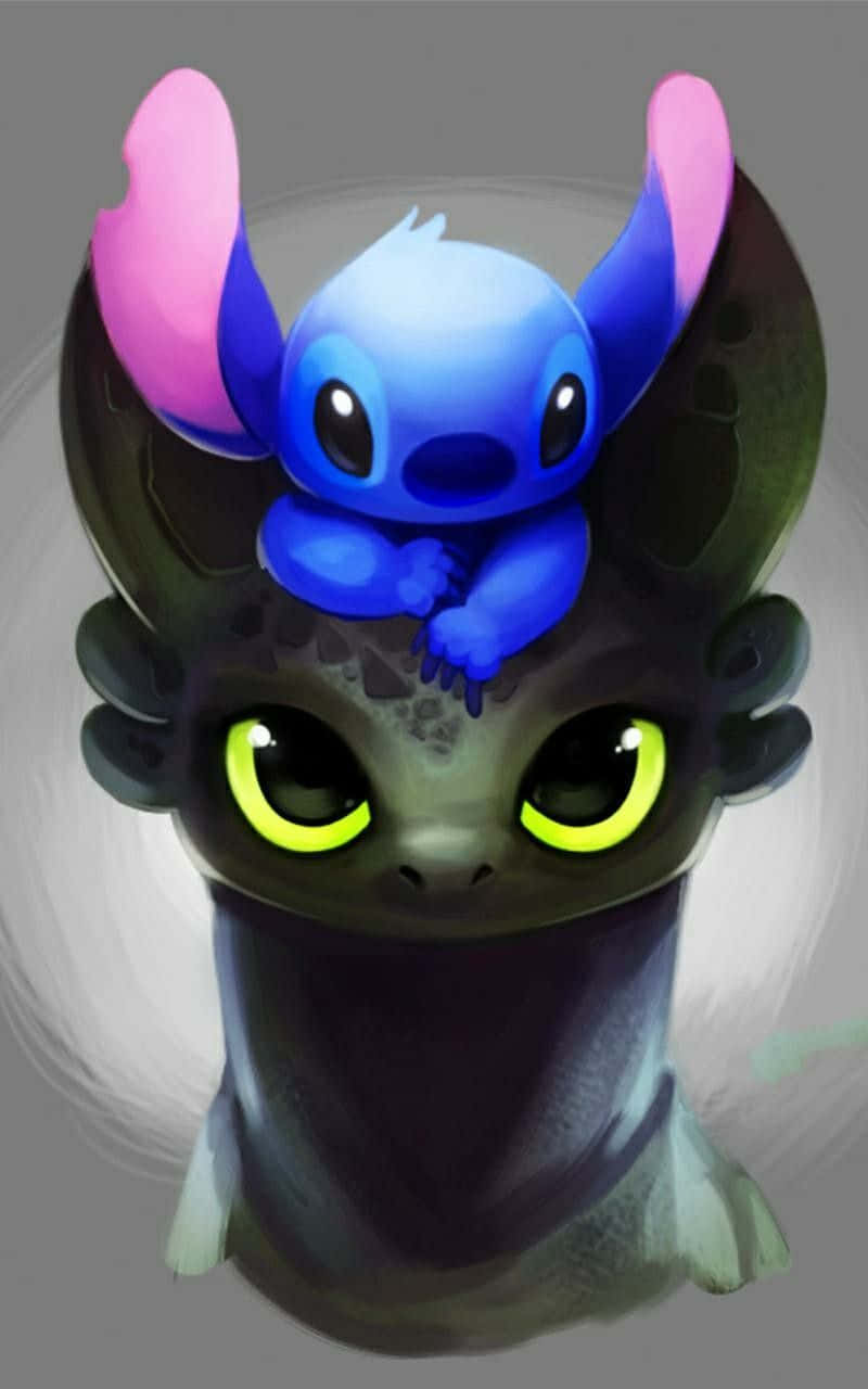 Toothless And Stitch Get Along Like A House On Fire Wallpaper