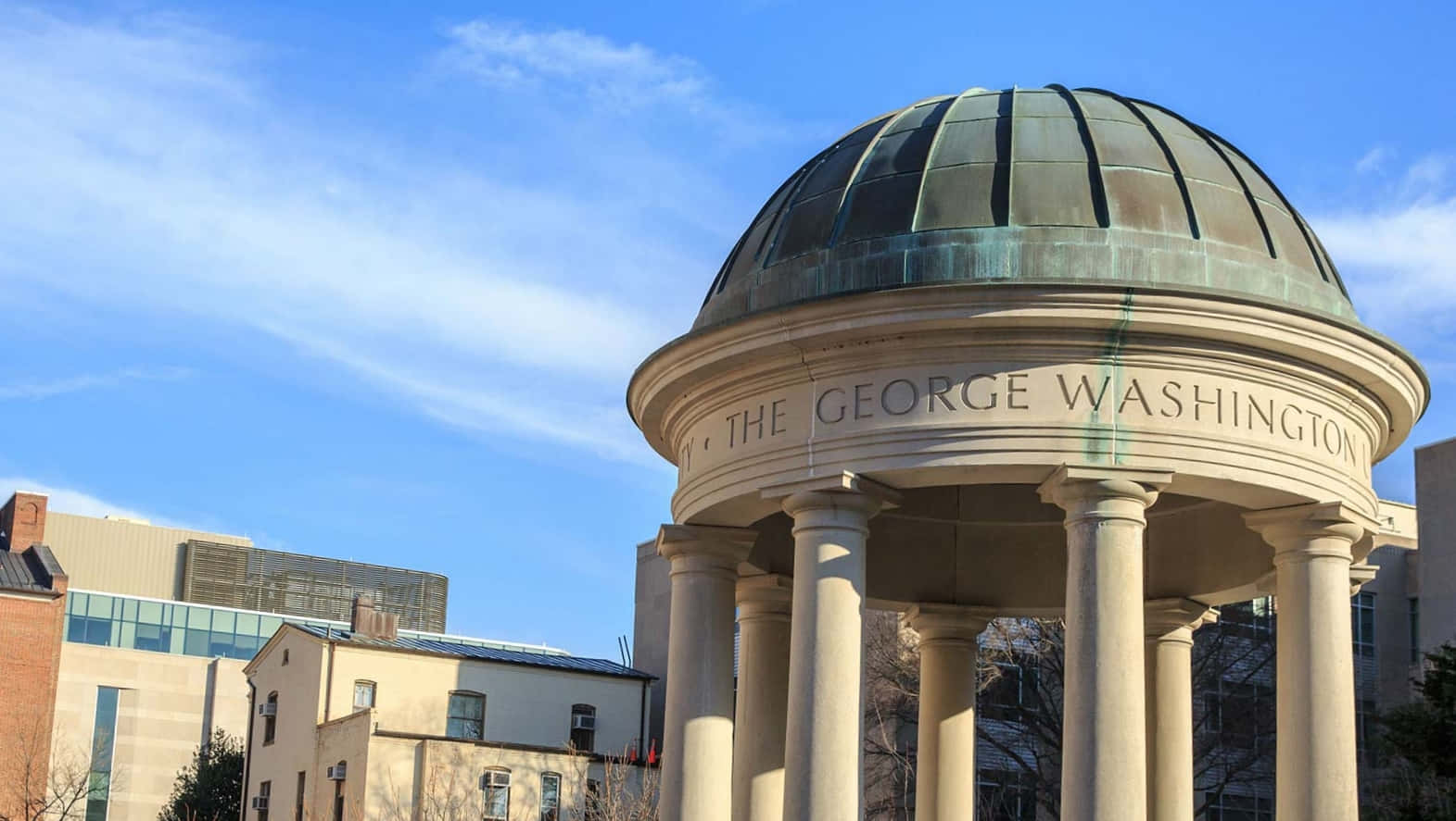 Top Part Of George Washington University Tempietto Wallpaper