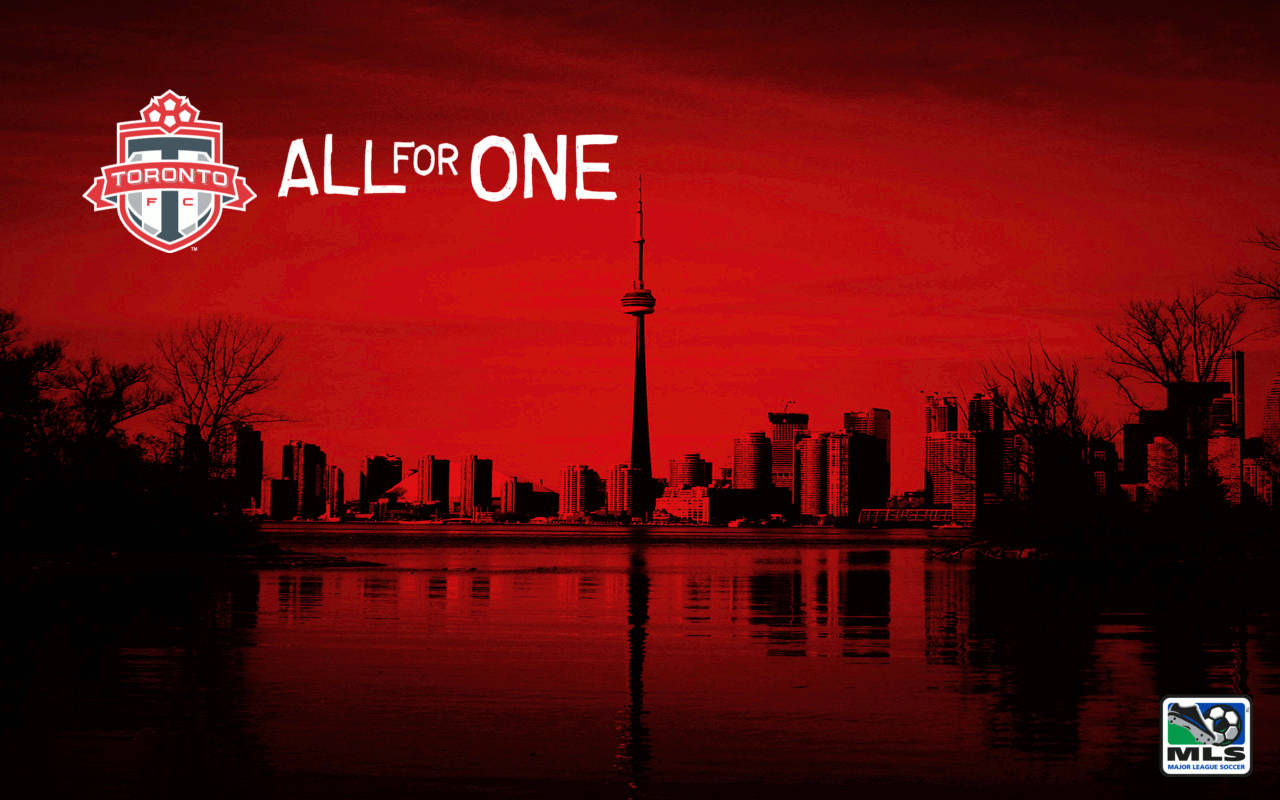 Toronto Fc All For One Skyline Wallpaper