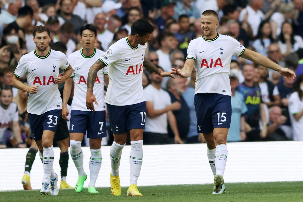 Tottenham Hotspurs Fc Members Walking Together In White Wallpaper