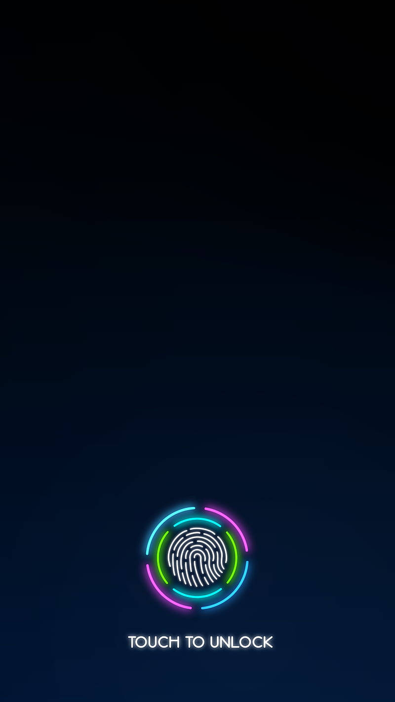 Touch To Unlock Fingerprint Phone Wallpaper