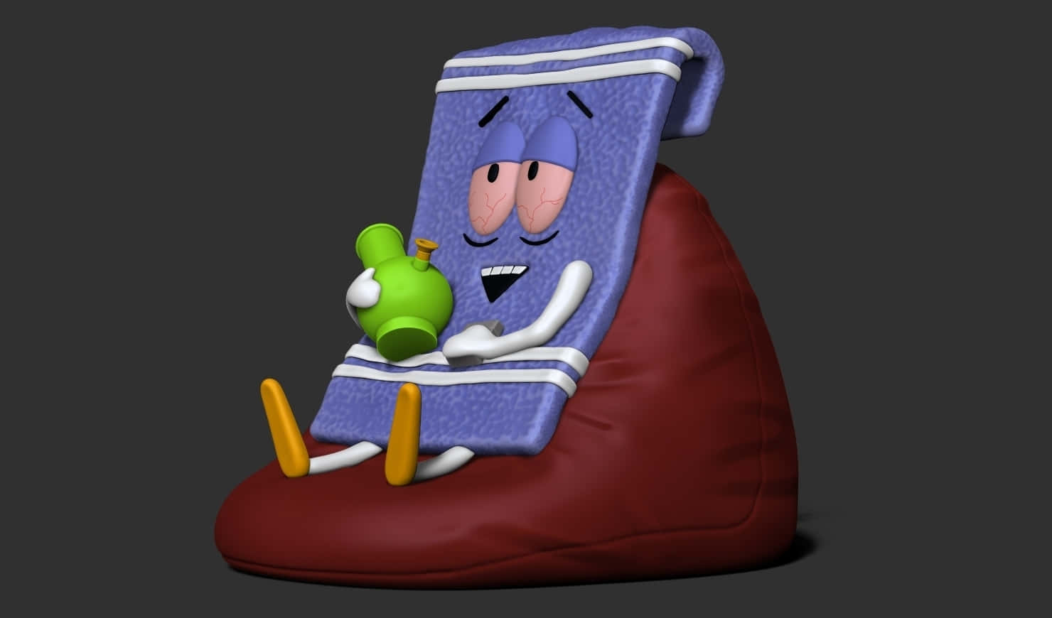 Towelie Relaxingon Beanbag Wallpaper