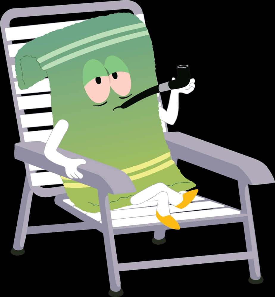 Towelie Relaxingon Chair Wallpaper