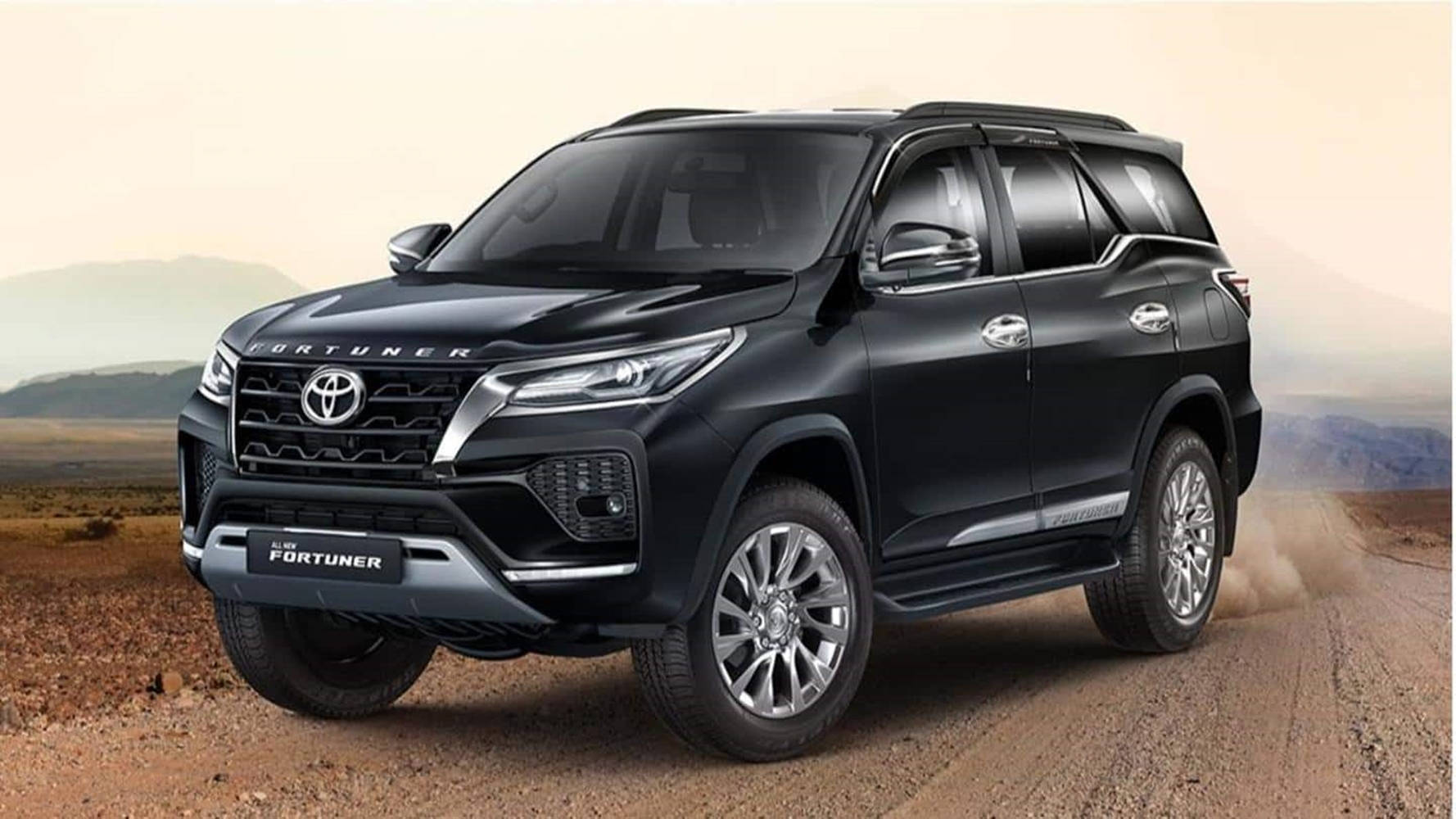 Toyota Fortuner Black Trd Variant Model Wallpaper