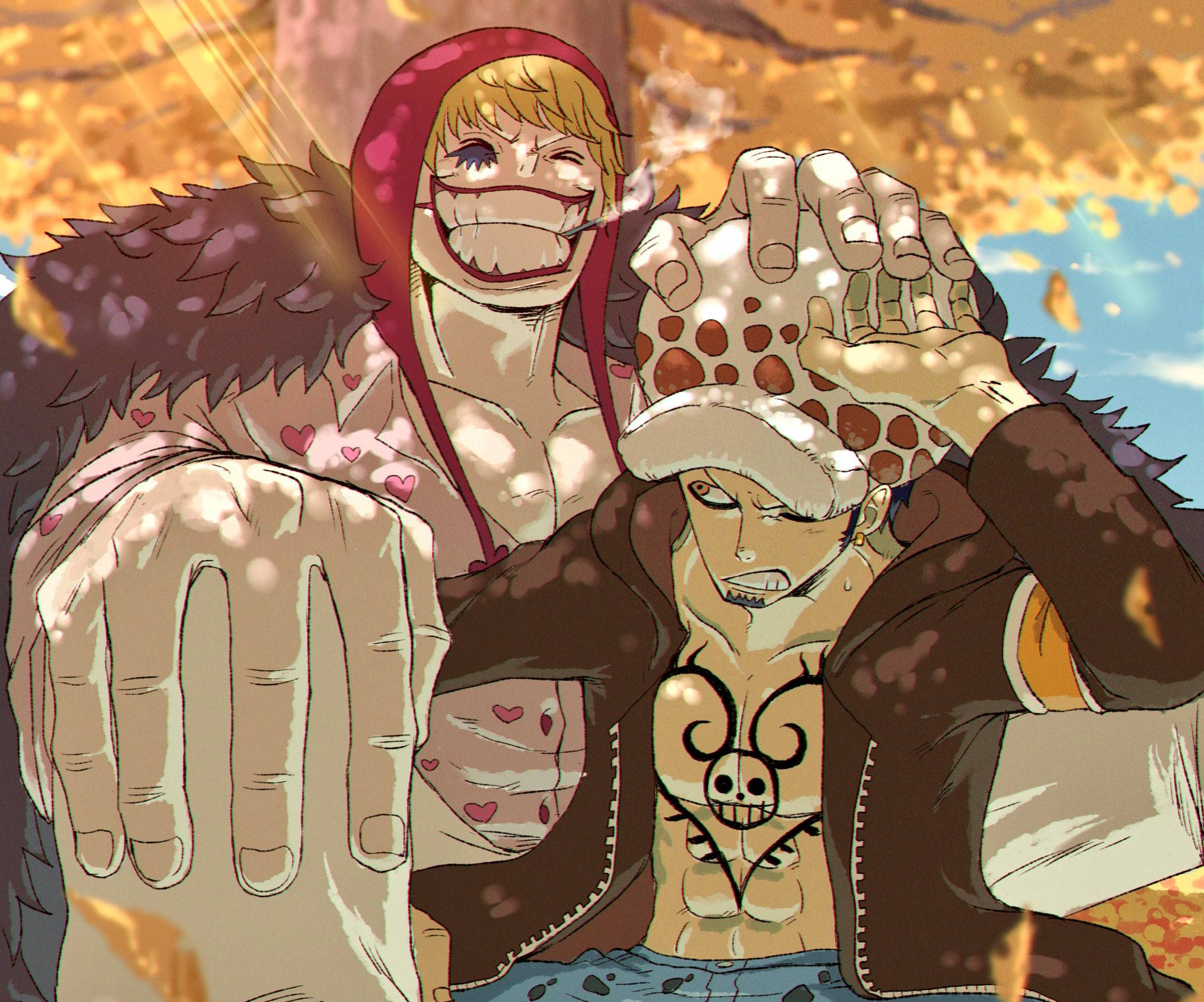 Trafalgar Law One Piece Adoptive Father Corazon Wallpaper